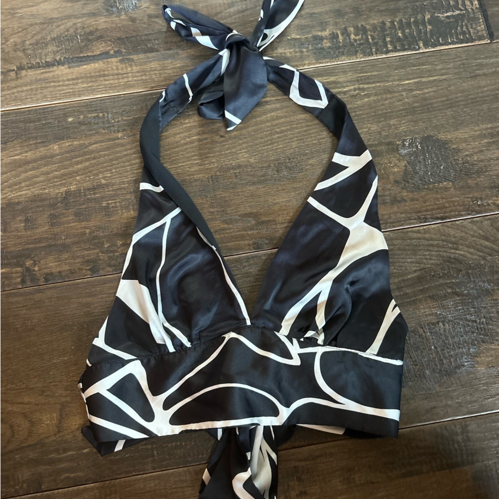 Cotton Candy Black and White Patterned Top